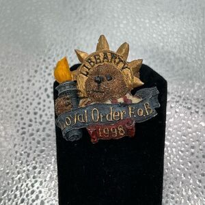 Vintage 1998 Boyd Bears Bearwear “Libearty” Pin Brooch Patriotic 4th of July